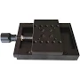 Motorized Rotary Positioning Stage PT-SD102PS With Electric Rotary Platform, Precision X Axis Slide Table 50mm Travel, Lockable Translation Table, Mob