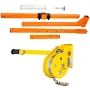 1200lbs Hand Winch, Heavy Duty Steel AC Hoist, Portable Foldable Crane Lift for Air Conditioner Outdoor Unit Installation, 33ft Steel Cable, Manual