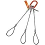 HSI Three Leg Wire Rope Sling, 9/16 in dia, 30 ft Length, Flemish Loop, 8.3 ton Capacity, 300FL9/16X-30