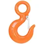 Approved Vendor 5 Ton Alloy Eye Hoist Hook with Latch, Orange, Alloy Steel | Bishop Lifting