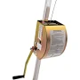 PIP Miller ManHandler Hoist/Winch with Integrated Mounting Bracket, Pulley, Carabiner, and Stainless Steel Lifeline - 65'