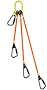 4-Legged Tool Lifting Rope Sling, Medium Quick Rigging Connectors 0' 2' 3' 4'