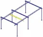2000lb Bridge Crane,10' Bridge,43'Runway,14'TS