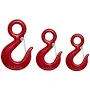 Eye Load Hooks 1000-5000kg Choice - Crane Hook with Eyelet - EU Quality - Red Hook