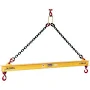 Caldwell 2 Ton x 10 ft Model 30 Fixed Spreader Beam, Yellow, Steel/Chain | Bishop Lifting