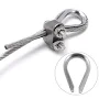 Horialence 20Pcs Cable Grommet Wire Rope Sleeve for Preventing Breakage in Heavy Duty 1.02X0.71X0.20in