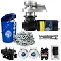 FIVE OCEANS Vertical Boat Windlass 900W with 125' Galvanized Chain