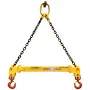 Caldwell 15 Ton x 12 - 20 ft Model 32 Adjustable Spreader Beam, Yellow, Steel/Chain | Bishop Lifting