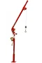 Thern 5PA5 Series 500lbs Portable Davit Crane with Winch - 500 lb Galvanized Crane with M4022PB-K Spur Gear Hand Winch