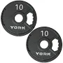 York 2′′ G-2 Cast Iron Olympic Weight Plates, Pair / 10lb