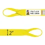 Tuffy 1 Ply 2" x 6 ft Eye & Eye Type 4 Web Sling - 3100 lbs WLL, Yellow, nylon/Polyester | Bishop Lifting