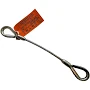 1/4" x 5' Thimbled Eye Wire Rope Sling - 7x19 Stainless Steel Aircraft Cable T304 at Rigging Warehouse