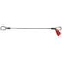 1/2 x 1-1/2' Thimbled Eye Galvanized Stage Sling - 6x25 Steel Core Wire Rope at Stage Rigging Warehouse