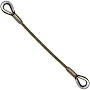 1-1/8" x 11' Thimbled Eye Wire Rope Sling - 6x37 Steel Core Wire Rope at Rigging Warehouse