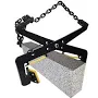 Zihui Granite Lifting Clamp Adjustable Stone Lift Tool Timber Carrying Clamps Concrete Block Lifting Tools Handling Tool trendy, Black
