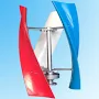 400W 24V Vertical Axis Wind Power Turbine Generator Controller Home Windmill Kit