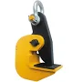 YELLOW Lifting 2 Ton Horizontal Locking Plate Lifting Clamp with Shackle