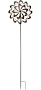 Transpac Kaleidoscope Swoosh Kinetic Wind Spinner Garden Stake