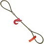 3/8" x 10' Standard Eye Wire Rope Sling with Crosby Sliding Choker Hook - 6x25 Steel Core Wire Rope at Rigging Warehouse