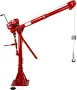 Thern 5PT10 Series 1200lbs Portable Davit Crane with Winch - 1200 lb Powder-Coated Crane with 4WM2-K Worm Gear Hand Winch