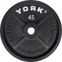 York Barbell Cast Iron Olympic Plate Sets, 355 Lbs.