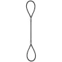 Wire Rope Sling / 1/4" Standard Eye & Eye - 8'