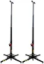 (2) Two 18Ft Ultra-Heavy Duty Tower Lifter Crank Lighting DJ Concert Stand W/Outriggers