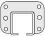 Unibilt 72117 End Yoke Jervis Webb Enclosed Track Conveyor
