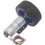 25D 6V 26RPM 5.2Kg.cm Brushed Encoder Gear Motor w/ Mounting Bracket