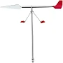 Sailing Wind Direction Instrument Stainless Steel Wind Meter Marine Navigation Tool for Boat Safety
