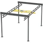 1/2 Ton, Freestanding Bridge Crane System & Support Kit - 15' - 43' - 12'