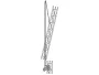 Rohn Products R-ef2545 12' Erection Fixture, Price/1 EACH