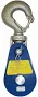 Yoke Pulley Block: Swivel, Pulling, 12,000 lb Working Load Limit, 3/4 in_5/8 in Compatible Rope Dia Model: 6Y-8T6