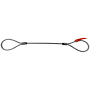 LIFT-ALL 516637EEX25 516 Inch x 25 Ft. EE 6X37 Iwrc Domestic Wire Rope Sling