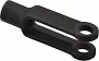 Gibraltar 7/16-20 Thread, 1" Yoke Width, Carbon Steel, Tapped Yoke - 7/16" Hole Dia, 1-7/8" Hole Center to Neck, 13/16" Yoke Arm Height, 23/32" Neck