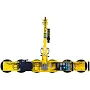FHC Woods Low Profile Manual Rotator/Tilter Vacuum Lifter with Pad Channel - 1100LB Capacity WMRTALPCH611LDC
