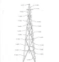 40ft Windmill Tower for 10ft Aermotor Mills, New w/ Anchors, American Made
