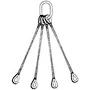 5/8" x 16' Quad Leg Wire Rope Bridle Sling with Standard Eyes (Crosby Master Link) at Rigging Warehouse