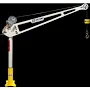 500 lb. extended reach davit crane with manual winch