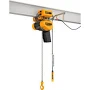 Harrington Electric Hoist, 1 Ton Cap., VFD Control, 1Ph, Dual Speed,10' Lift W/ Motorized Trolley, SEQM010SD-SD-10