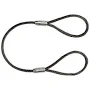 1/2" x 4' Wire Rope Sling, Single Leg Flemish Eye & Eye