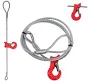 3/8" x 10' Single Leg Wire Rope Sling with Sliding Choker Hook