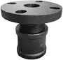 Wind Turbine Flange to Threaded Pipe Adapter for 1-1/2" or 2" Pipe, NPT, Made in USA