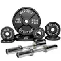 Specialty Bar and Weight Set Bundle Builder Loadable Dumbbells / 130LB