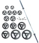 Steel Composite ISO Grip 300 lb. Barbell Set | York (29017)