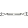 Chicago 1/4" x 4" Forged Jaw & Jaw Turnbuckle - 500 lbs WLL, Galvanized Steel | Bishop Lifting