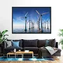 Wind Turbine Architecture wall art for Living Room | Offshore Wind Farm | By ElephantStock