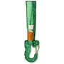 AMH Round Sling Hook - 5300 lbs WLL, Green, Alloy Steel/Synthetic/Cable | Bishop Lifting