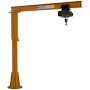 HSI Medium-Duty 250lbs Freestanding Jib Crane - 10ft / 14ft