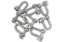 1" Round Loop Shackles Steel Zinc Made In Germany Heavy Duty Lot Of 8